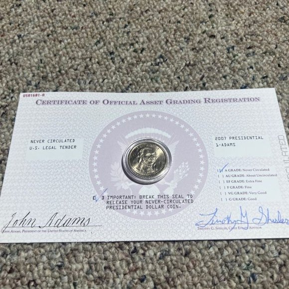 Presidential John Adams Ballistic Coin Rolls (2x $50 rolls) - Picture 4 of 4